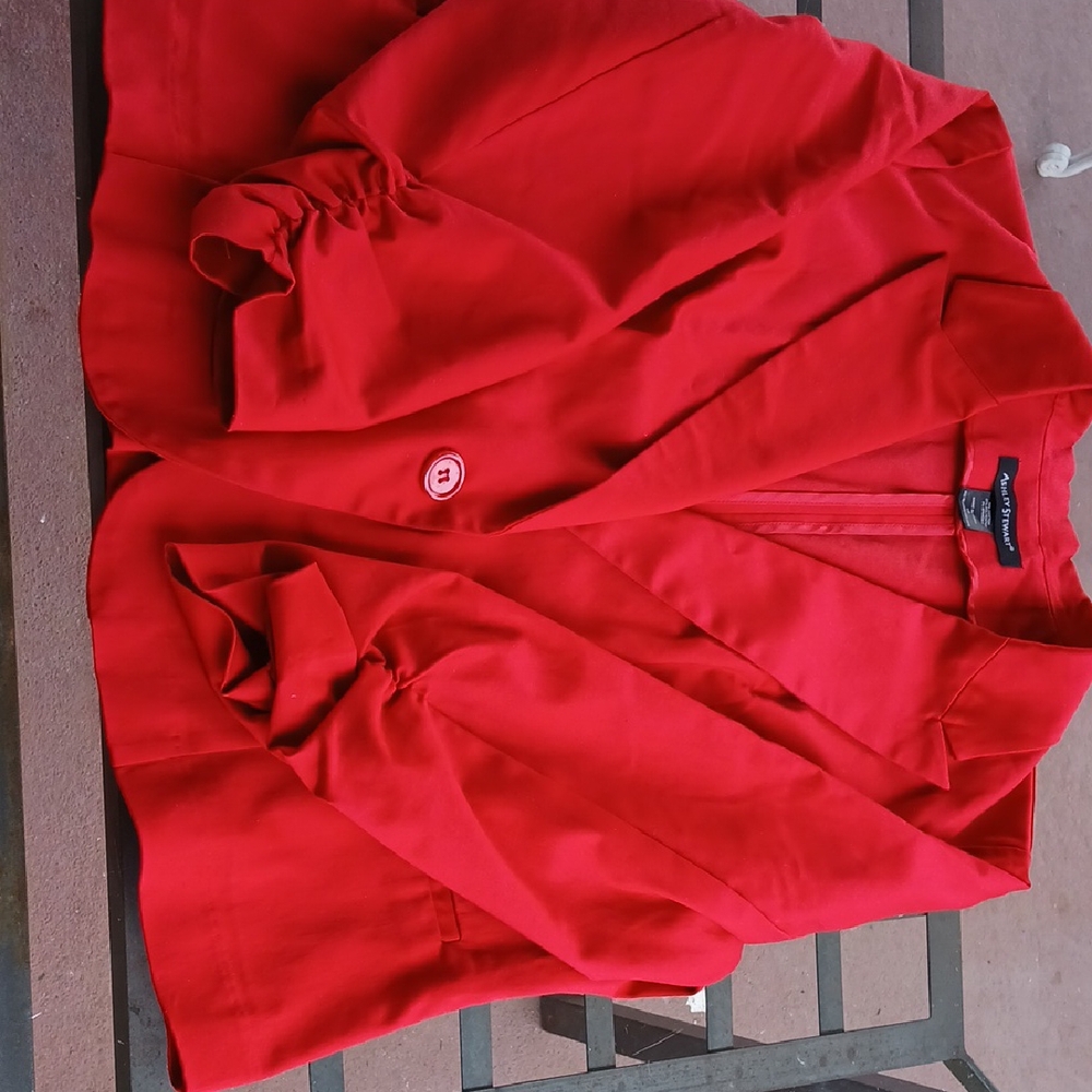 Ashley Stewart Vibrant RED Blazer - Picture 6 of 16